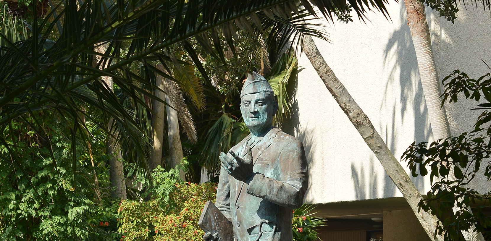 Campus statue